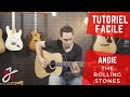 Apprendre  jouer angie de the rolling stones  la guitare acoustique  cours de guitare