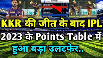 IPL 2023 Today Points Table | RCB VS KKR After Match Points Table | Ipl points table 2023 | Kkrvsrcb