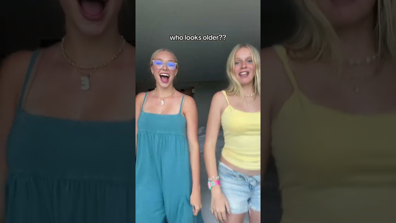 can you guess who is older? hannah perry #foryou #sisters #twins #blonde #dancing