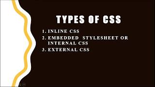 Types of CSS: Part 1  INLINE CSS Explaination with example