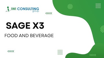 Sage X3 - Food & Beverage