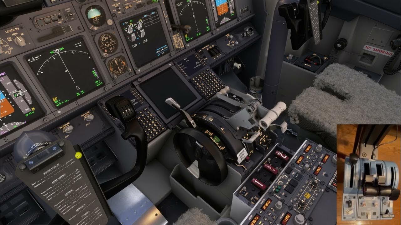 MSFS PMDG 737 TCA Throttle Quadrant Configuration with Working Reverse