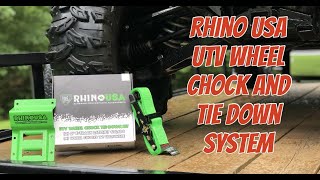 Rhino UTV Wheel Chock and Tie Down System