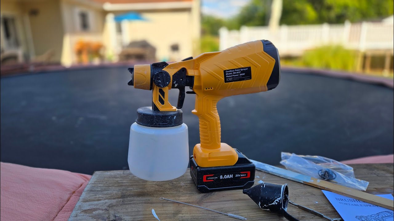 Использование и отзывы о краскораспылителе (без аккумулятора).