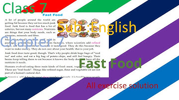 Class 7 English Chapter 7 Exercise | Fast Food unit 7 Full Exercise/Nepal-Edycation//