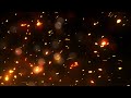 Bright flying golden fire sparks background  footage  screensaver