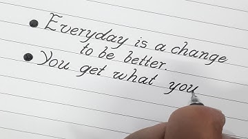 Italic handwriting | Italic calligraphy handwriting | How to write Italic handwriting for beginners