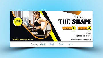 how to design facebook banner in coreldraw tutorial