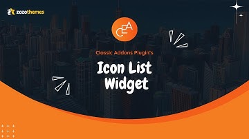 How to Use a "Icon List" Widget of a Classic Elementor Addon Plugin?