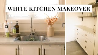 STILL PAINTING! Kitchen Makeover Continues... | Painting The Kitchen White | Julia Rae screenshot 4