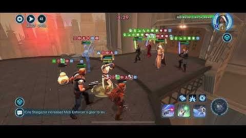 Rey/Dash w/ lv9 bonus turn datacron vs tm/riposte/assist lv9 JML