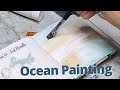 Simple Beach Painting Step-by-Step Tutorial - Paint to Relax! 😌
