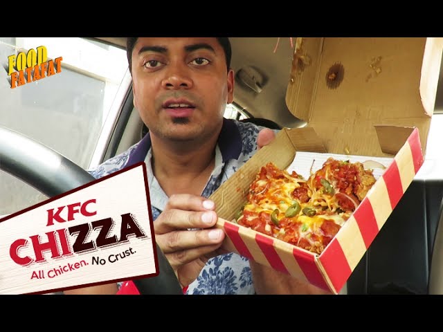 NEW KFC CHIZZA Chicken Crust Pizza - Indian Chicken Pizza | Food Fatafat