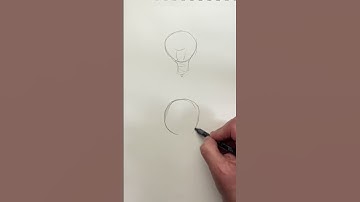 How to draw a lightbulb #howtodraw #drawing #light #bulb #ideas