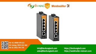 WEIDMULLER - BỘ CHUYỂN ĐỔI MẠNG 5 CỔNG RJ45 IE-SW-BL05-5TX - 1240840000 TIENHUNGTECH