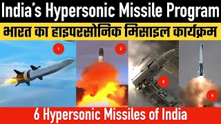 India’s Hypersonic Missile Program - 6 Hypersonic Missiles of India