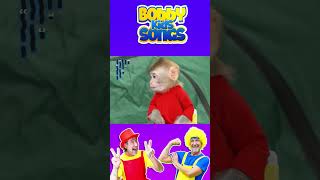 Monkey Baby Shark | Nursery Rhymes & Kids Songs |Bobby Kids Songs #monkey #monkeybaby #animalshome