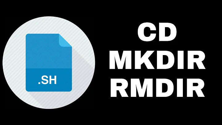 How to use CD, MKDIR, RMDIR in shell script