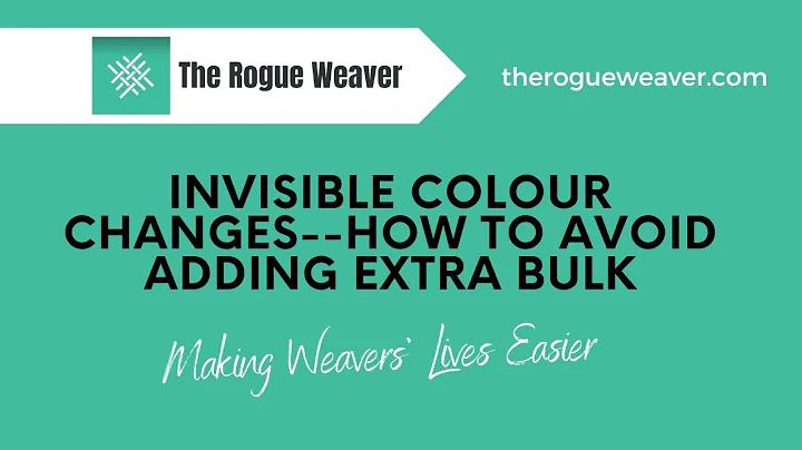 Invisible Colour Changes--How to avoid adding extra bulk