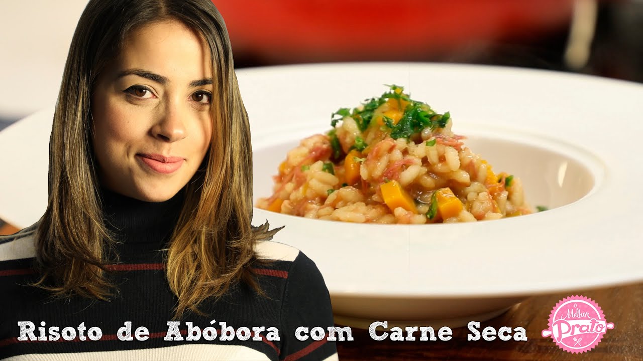 Risoto de Abóbora com Carne Seca - O Melhor Prato