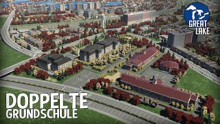 Große doppelte Grundschule mit Platz für 3000 Schüler in Cities Skylines 2! | Great Lake 30