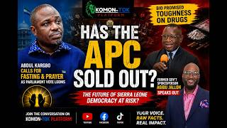 BIO'S WAR ON DRUGS FACES ITS BIGGEST TEST — THE BOLLE JOS QUESTION LOOMS. Agibu Jalloh  Speak out.