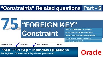 Oracle PL SQL interview question | Oracle FOREIGN KEY Constraint | Oracle Constraints