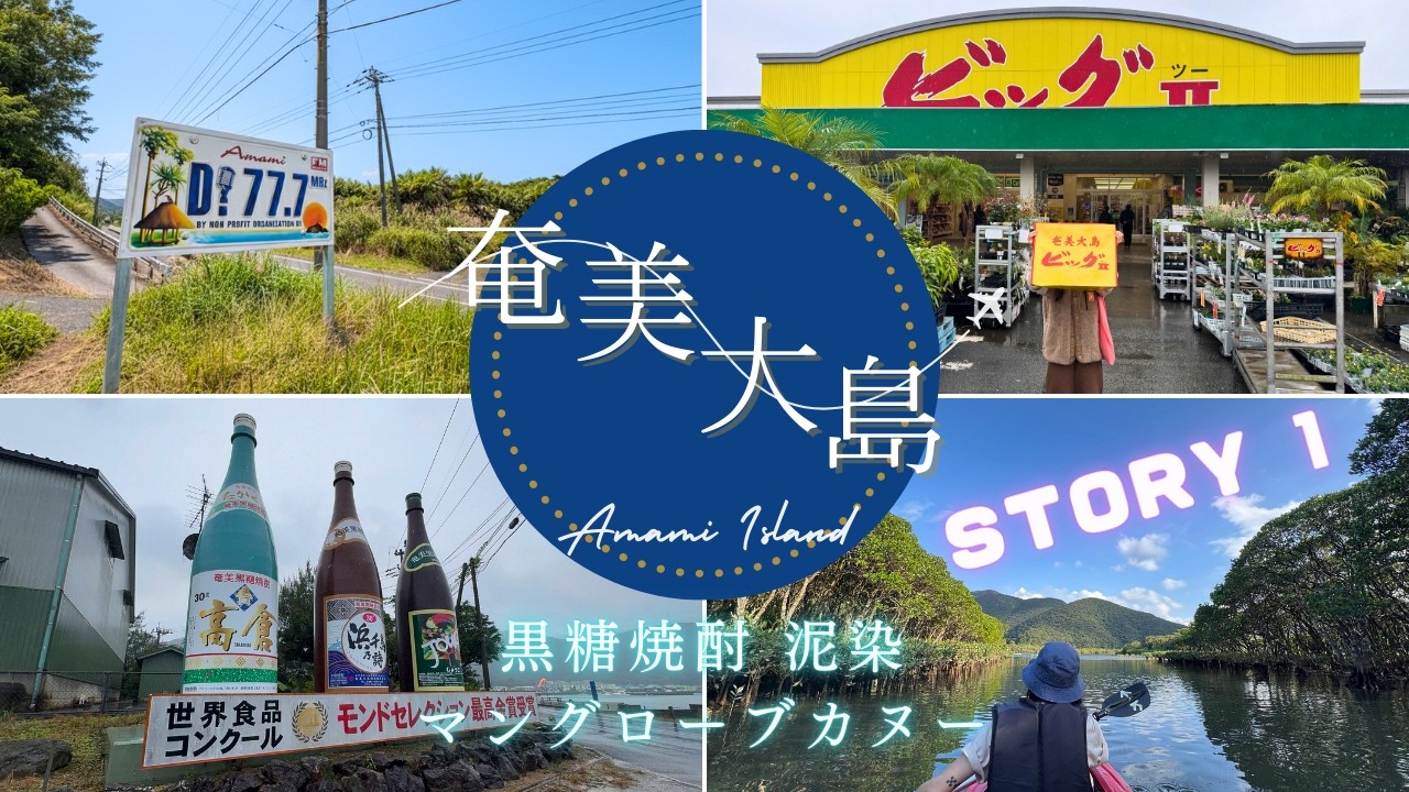 STORY 1　オフシーズンに行く格安の奄美大島 ＜黒糖焼酎・泥染・マングローブカヌー＞