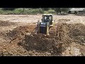 @absolutely immaculate activity SHANTUI DH17 pushing dirt on land filling processing