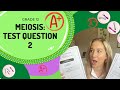 Meiosis Exam Preparation Quiz