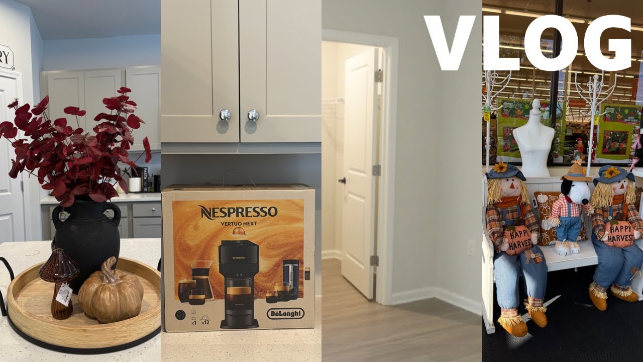 FALL VLOG| Shopping + Coffee Station Setup + Decorating + Cleaning + More