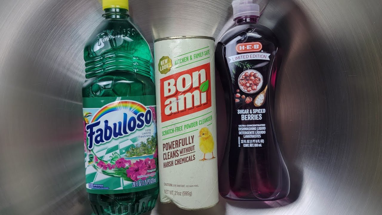 Tropical Fabuloso, Sugar & Spiced Berries Dish Soap, Bon Ami! Collab