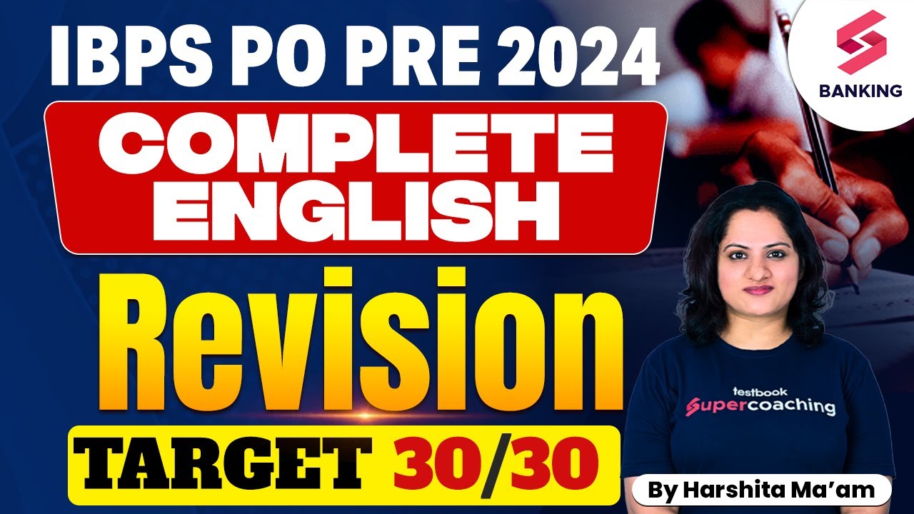 IBPS PO Prelims 2024 | English Final Revision Mock | IBPS PO Most ...