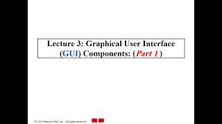 Lecture 3:Java GUI Part 1(1)