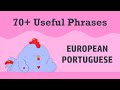 70 basic phrases for daily life  european portuguese engpt