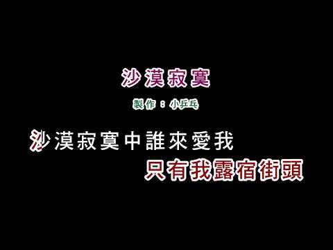 (伴奏版)李翊君-沙漠寂寞(DIY卡拉OK字幕)