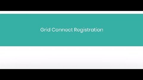 Grid Connect – App Registration