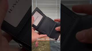 Coach trifold wallet REVIEW
