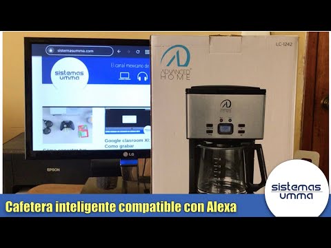 Cafetera inteligente compatible con Alexa