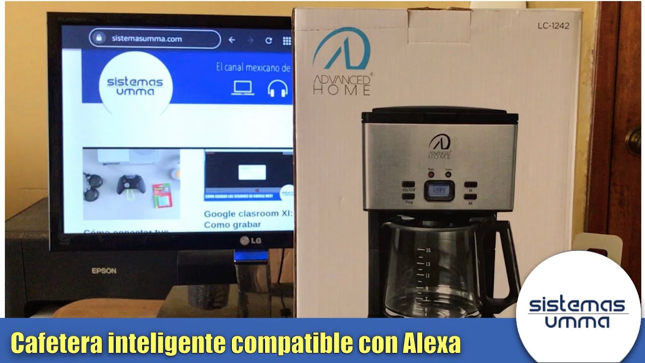 Cafetera inteligente compatible con Alexa 