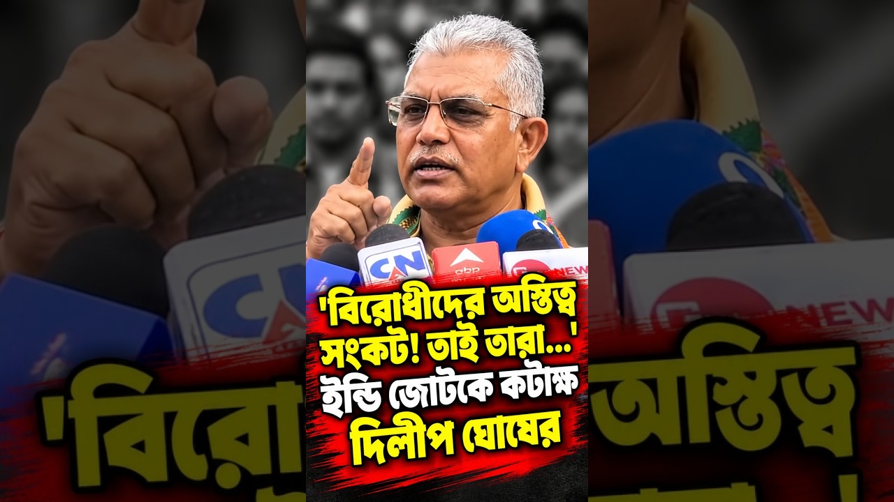 'বিরোধীদের অস্তিত্ব সংকট! তাই তারা...' ইন্ডি জোটকে কটাক্ষ দিলীপ ঘোষের