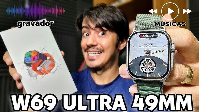 SMARTWATCH ULTRA 9 PRO (W69 ULTRA 49mm) COM JOGOS, GPS TRACK E BUSSOLA - U9  ULTRA REVIEW COMPLETO! 