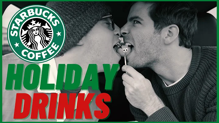 TRYING ALL THE STARBUCKS HOLIDAY DRINKS (VLOGMAS) ...