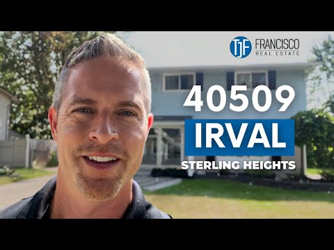 40509 Irval Dr, Sterling Heights, MI home video tour