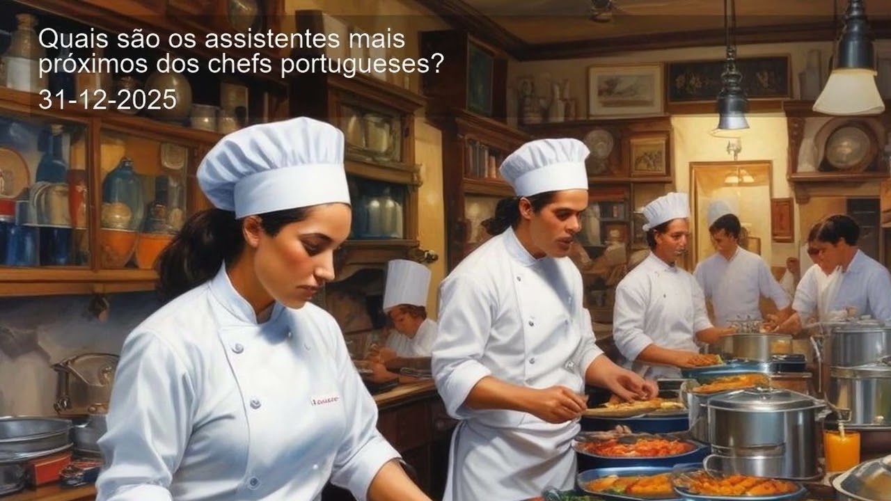 Quais são os assistentes mais próximos dos chefs portugueses?