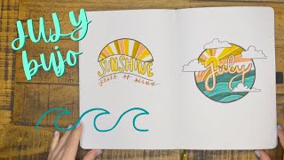 PLAN WITH ME | July 2022 Bullet Journal Setup | Summer Theme