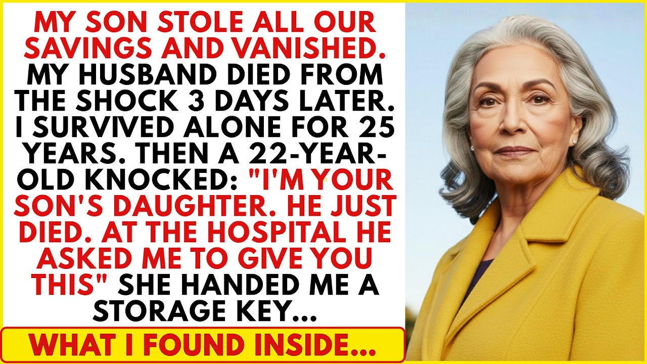 My Son Took All Our Savings And Vanished—25 Years Later His Daughter Showed Up With a Key He Left Me