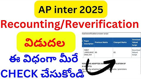 ap inter recounting results 2025||ap inter reverification results 2025||apinterresult2025