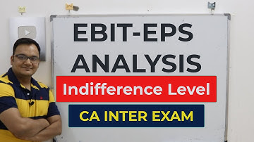 EBIT EPS Analysis:: Indifference Point Level