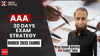 AAA 30 Day exam strategy for March 2025 exams